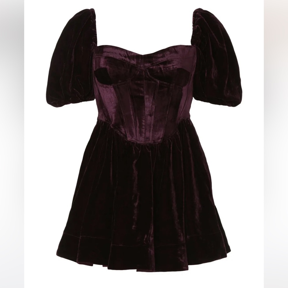 🤩Bardot Velvet Corset Dress🤩